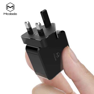 2019 Mcdodo UK Plug Dual USB QC3.0 Fast Charger, 5A Wall Charger for Huawei, 50% Charging in 30 Minutes